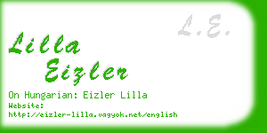 lilla eizler business card